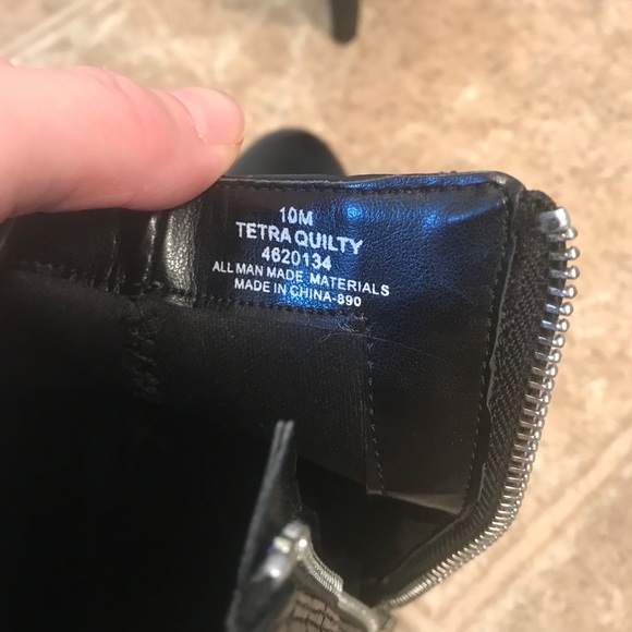 Black quilted zipper booties - Picture 6 of 8